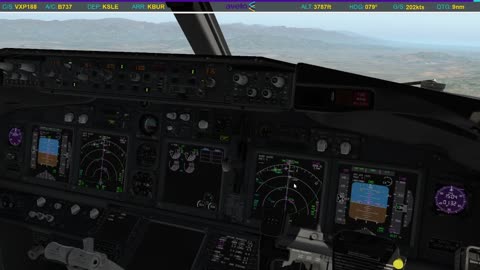 Visual Approach Runway 33 at Burbank (KBUR)