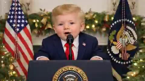 Baby President Trump Announces $1776 Warrior Dividend