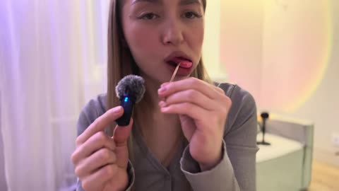 ASMR LOLLIPOP💕 Licking✨ Mouth sounds💕 For You To Relax Or Fall Asleep 💕