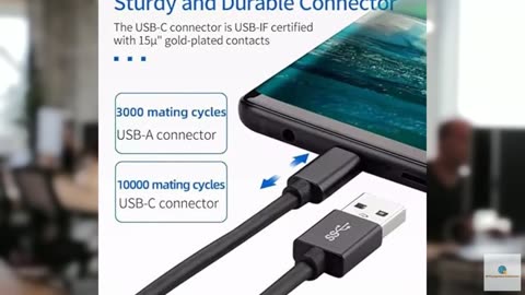 USB-A to USB-C Media Carplay, Android Auto, Navigation & Charger Cable Cord Wire
