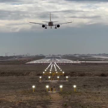 Landing on runway 24L at Sabiha Gökçen Airport, Istanbul