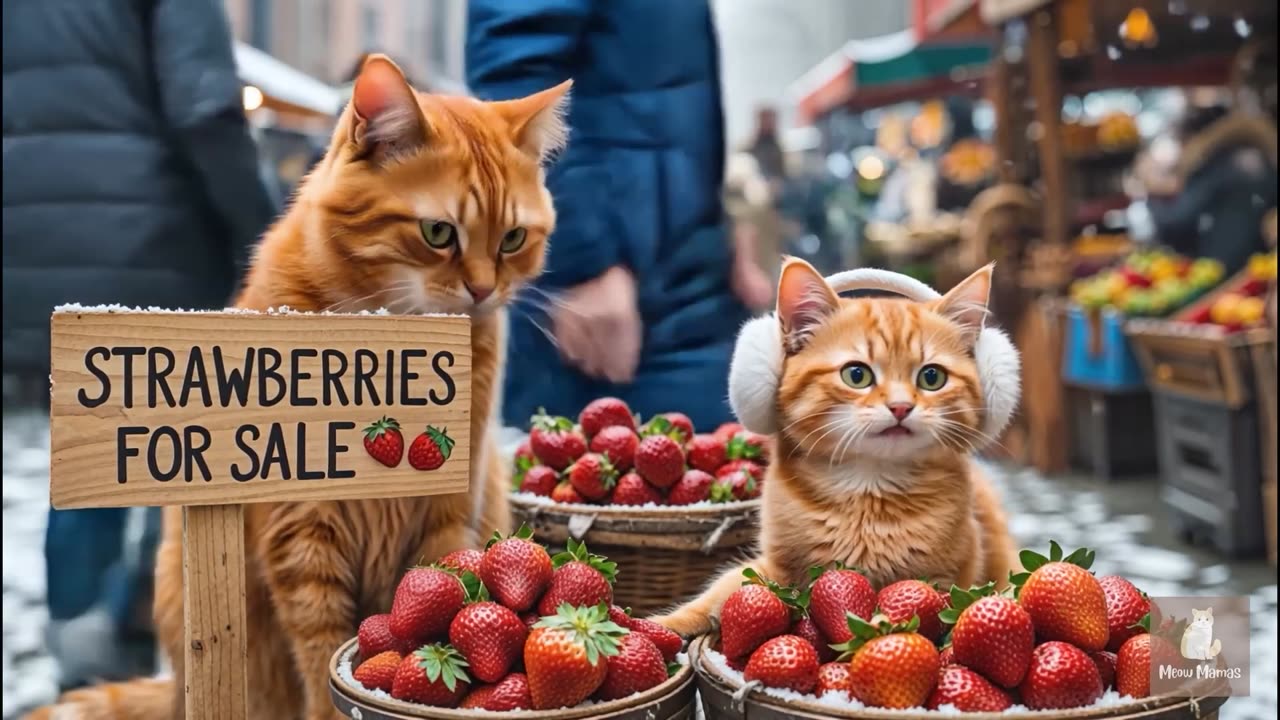 Ginger Kitten and Mother Cat Rescue an Abandoned Kitten While Harvesting White Radish 🐾❤️🐱
