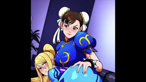 A Bet is a Bet: Chun-li Spanks Samus by Petit99