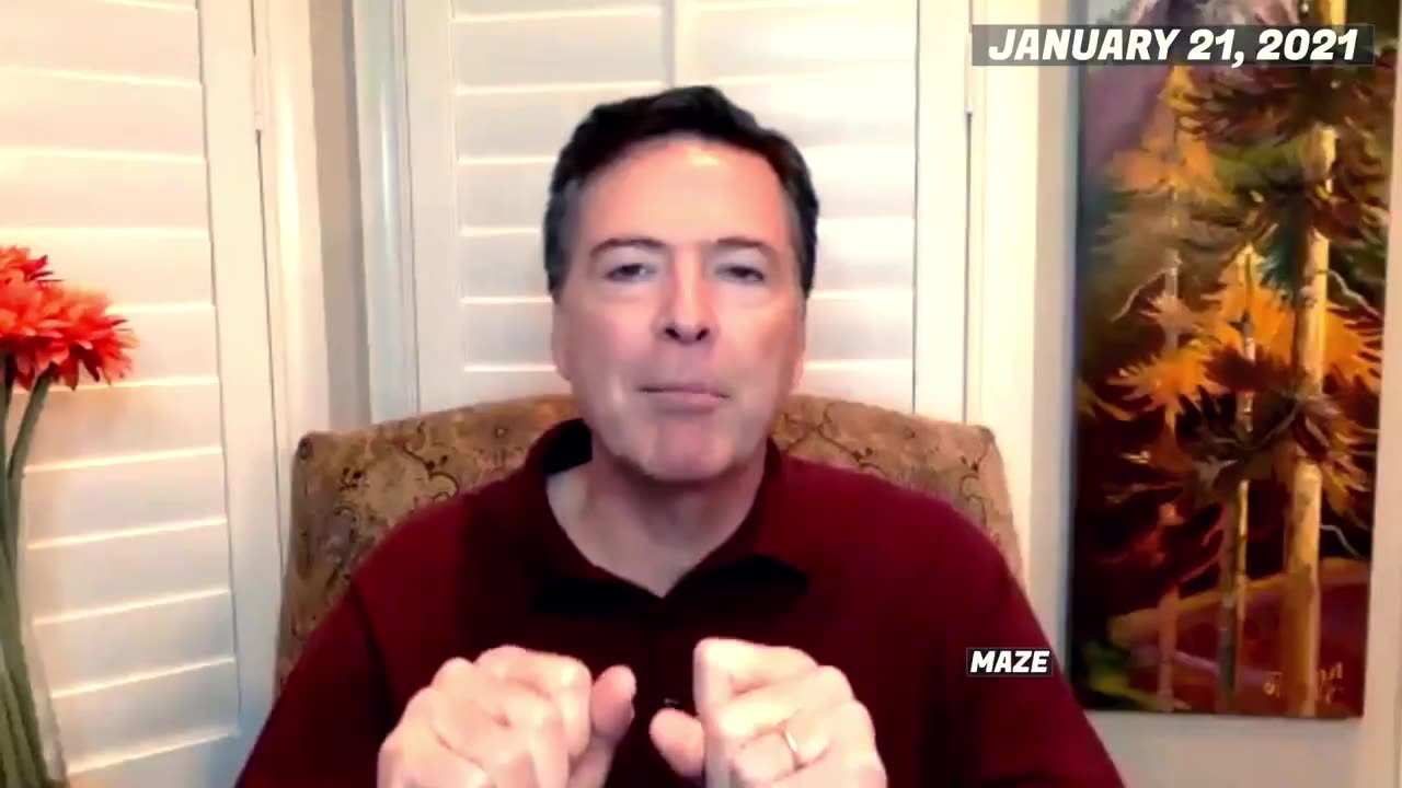 James Comey, the day after Biden is sworn in as President in 2021