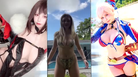 Hot Girls and Ahegao COSPLAY Tik Tok