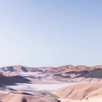 Soft Sunrise Timelapse Over Misty Mountain Valley | Relaxing Nature Scenery