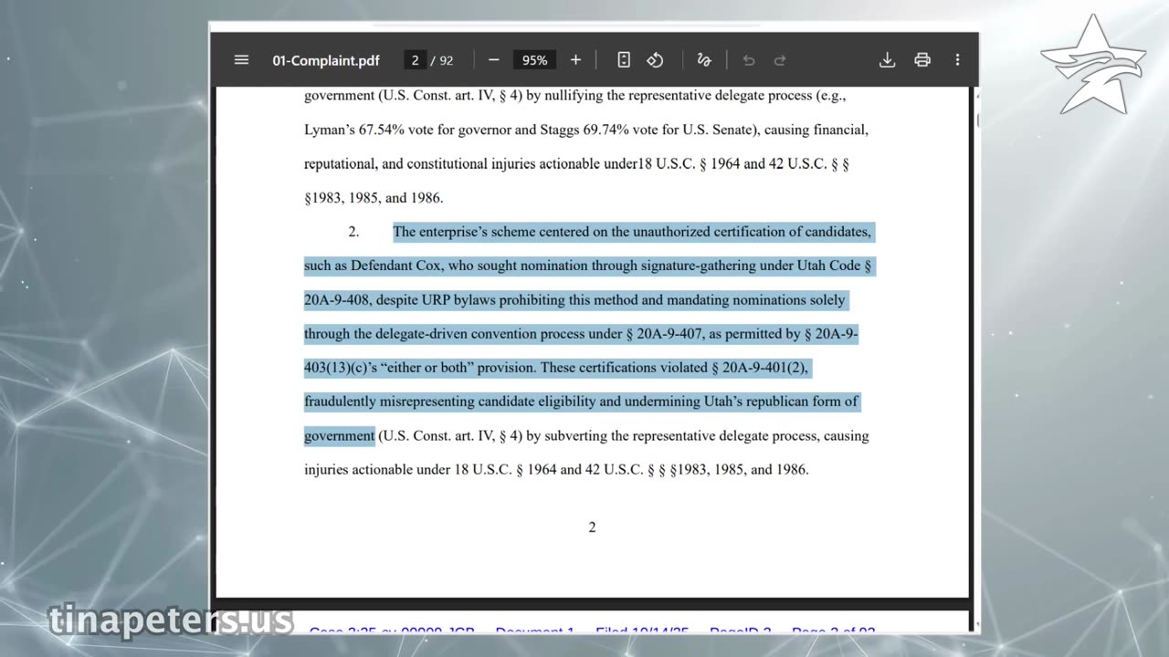 JUAN O SAVIN- Utah Corruption with Tracie Halvorsen- The Truth Matters 10 31 2025