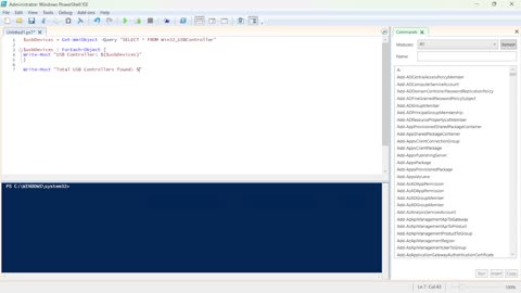 Retrieve USB Controllers Information via PowerShell