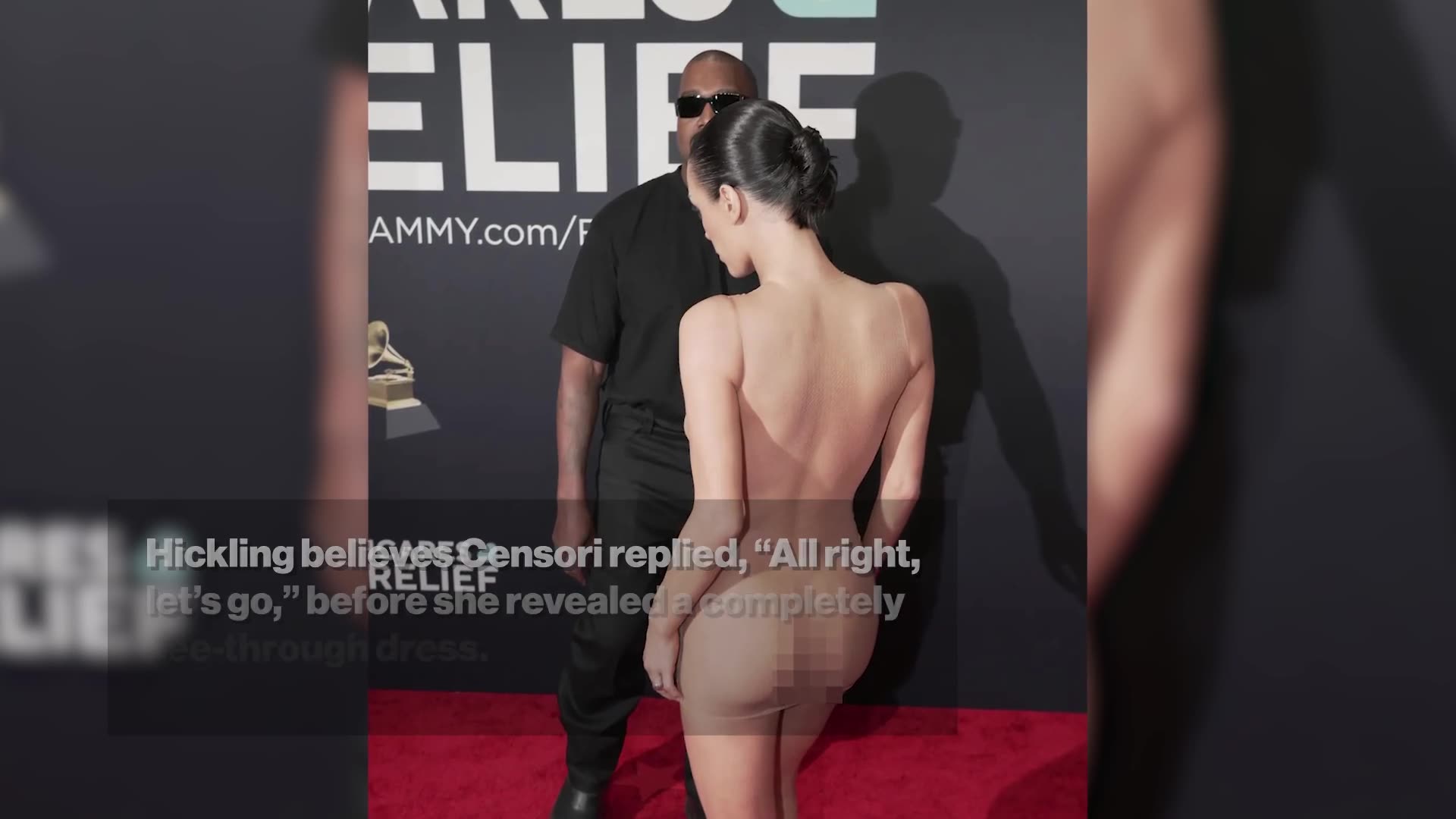 Here's what Kanye West said to wife Bianca Censori during nude Grammys 2025 red carpet appearance