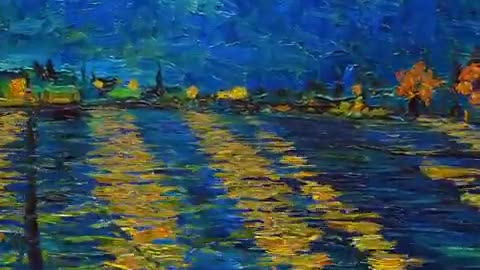 Happy New Year! Vincent van Gogh, Starry Night Over the Rhône