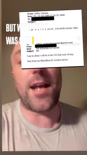 Omg is this who Epstein was emailing about the torture video