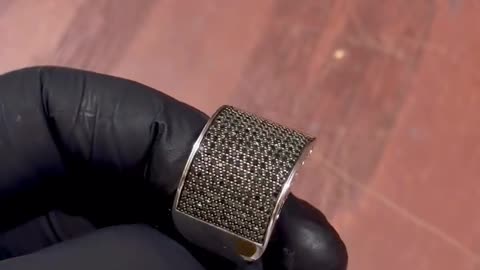 925 Sterling Silver & Natural Diamonds Ring