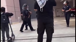 Rioters have gathered outside the hospital where TikTok influencer "Richard LA"