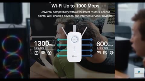 TP-Link AC1900 WiFi Range Extender RE550 | Dual-Band Wireless Repeater Amplifier