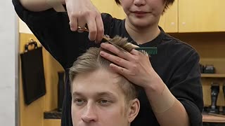 Amazing: Why Japanese Barbershops Feel Like Therapy | ASMR Haircut #asmr #barber