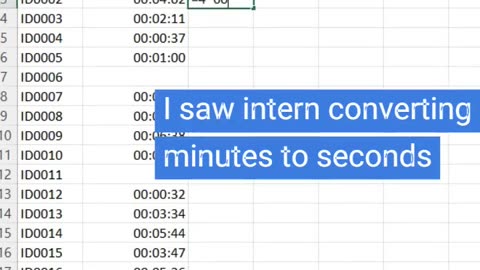 ⏰ Excel Time Conversion: Seconds in a Second ⏳