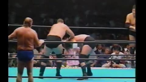 (1992.10.21) J.Tsuruta, Andre the Giant & T.Gordy vs Dory Funk Jr, Giant Baba & S.Hansen - AJPW