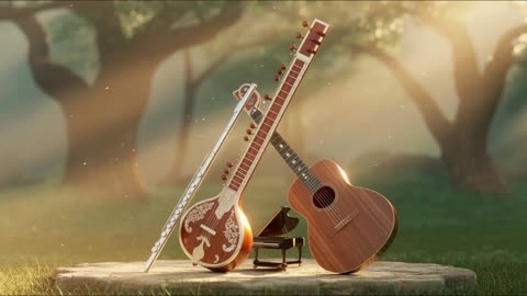 45 Minutes of Pure Serenity | Flute, Sitar, Guitar & Piano Instrumental for Peace Focus & Meditation