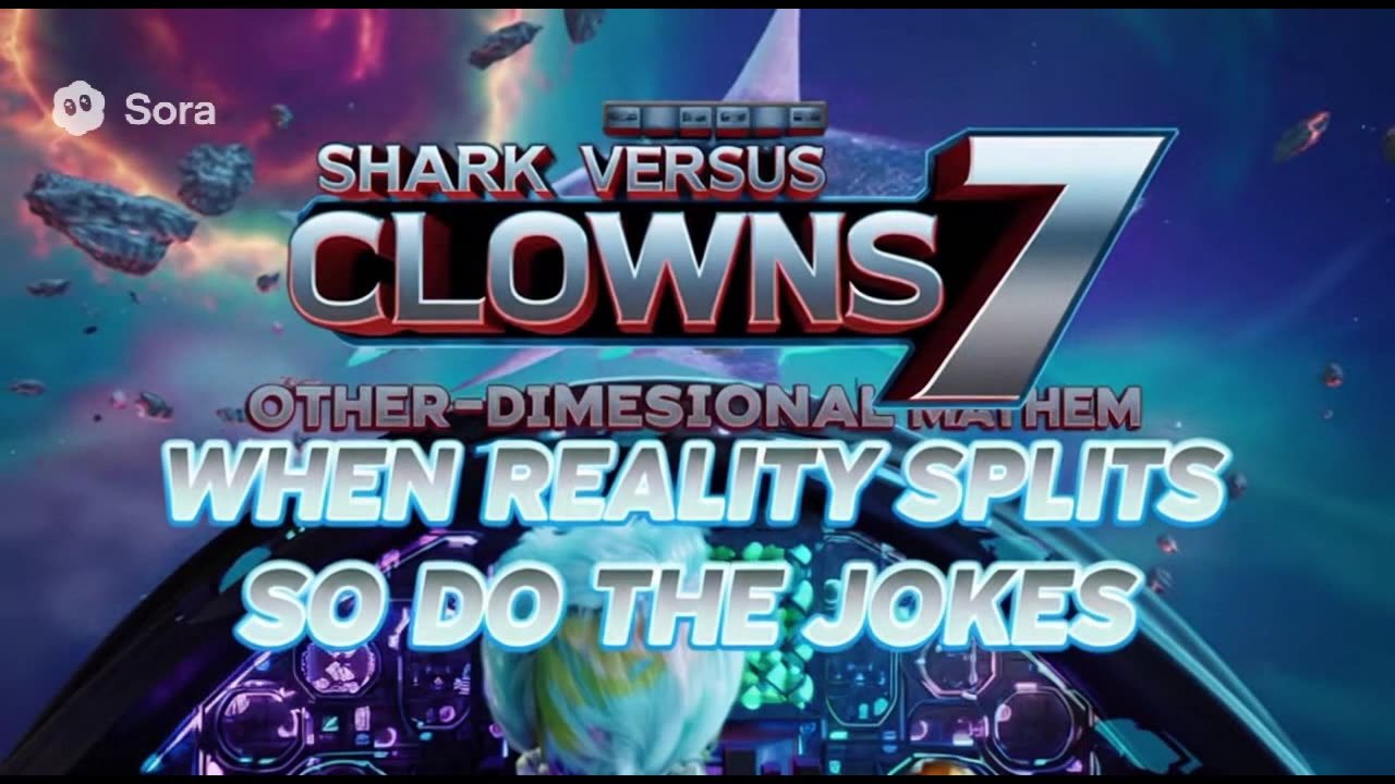 Sharks Versus Clowns - Movie Trailers! The Collection - Sora 2 creator collaboration(10+ creators)