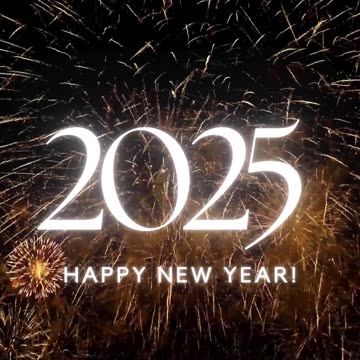 Happy New Year 2025 Status Video Fireworks 2025