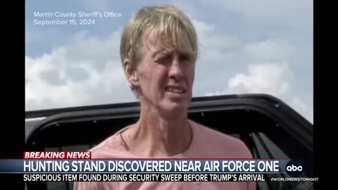 Suspicious hunting stand discovered near Air Force One