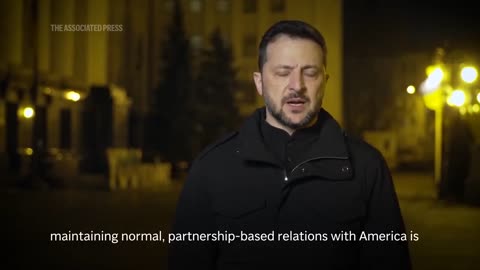 Ukrainian President Zelensky says he regrets what happened at the White House