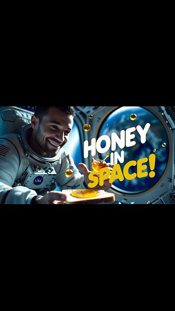 Space Viral Video_ UAE Astronaut Shows How He Enjoys Honey Sandwich in Space #shorts