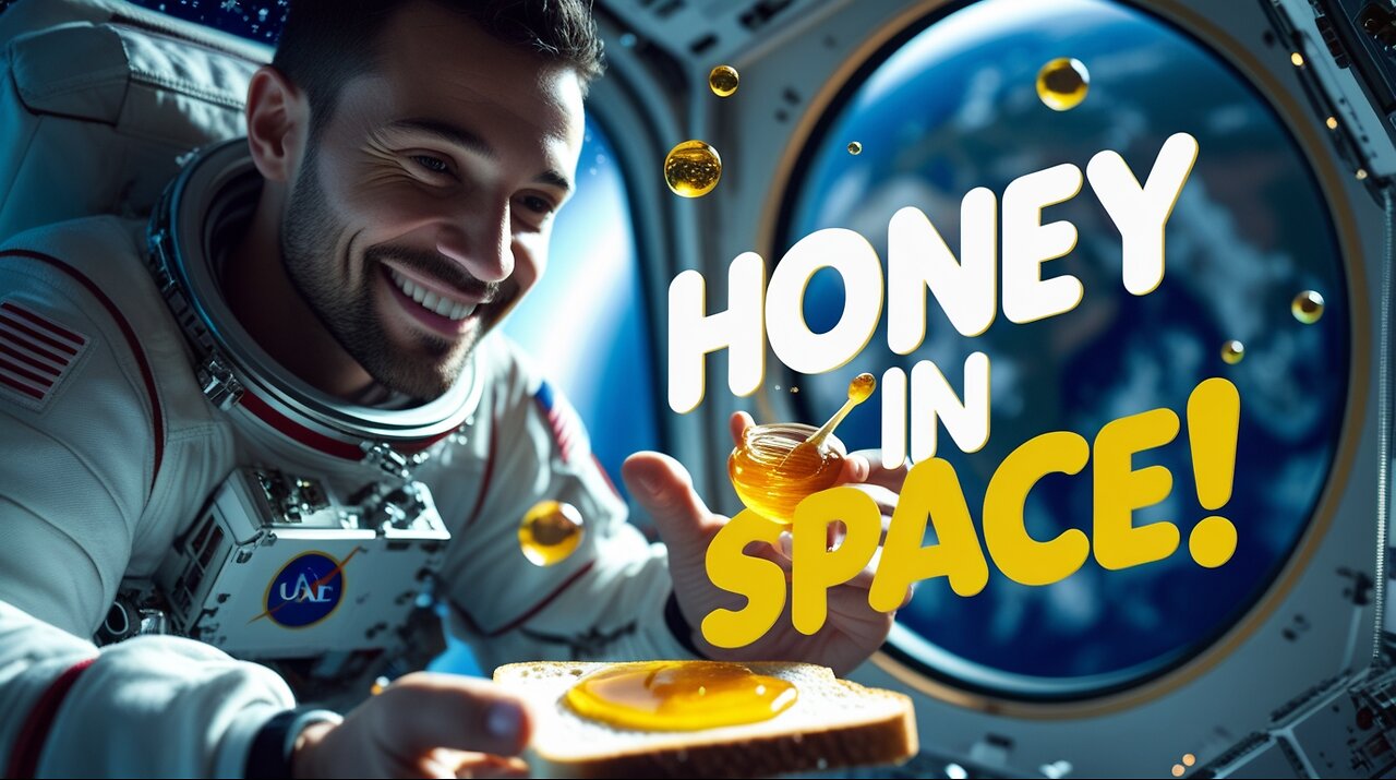 Space Viral Video_ UAE Astronaut Shows How He Enjoys Honey Sandwich in Space #shorts