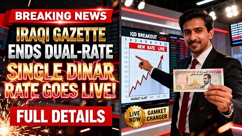 🚨 Breaking Iraqi Gazette Ends Dual-Rate — Single Dinar Rate Goes Live! 💥 💥 Iraqi Dinar News