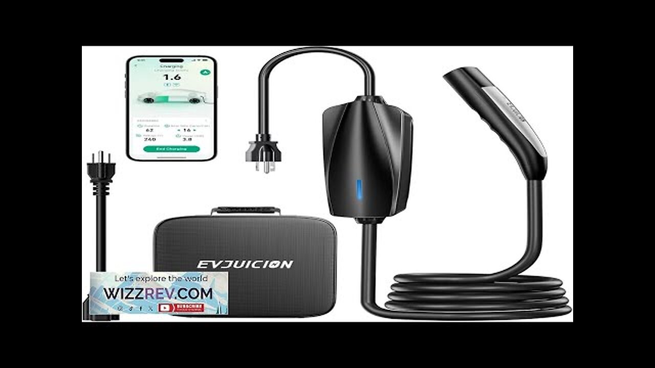 Tesla Charger Level 1-2 EV Charger for Tesla 110V-240V 16Amp WiFi/APP Enabled Review