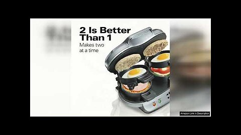 Hamilton Beach Dual Breakfast Sandwich Maker with Timer, Silver (25490A) Review