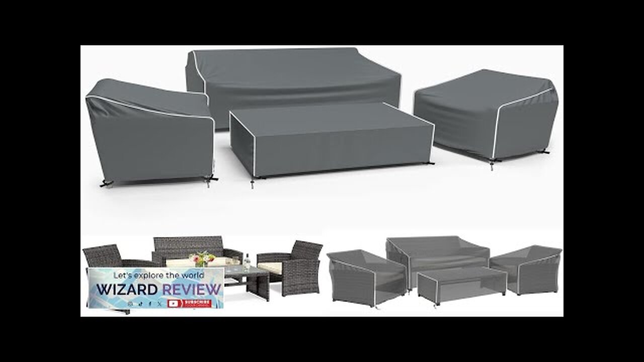 Patio Furniture Covers Outdoor Furniture Cover Waterproof 4-Piece Patio Furniture Set Review