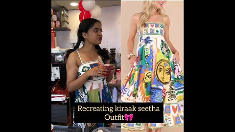 Recreating seetha outfit🎀