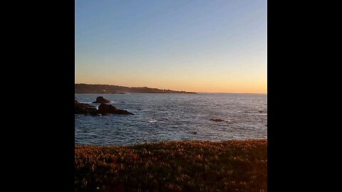 Sunday's Pacific Ocean Sunset. Fort Bragg California, Courtesy of Hidden Pines RV Campground.