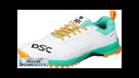 DSC Men's Beamer Cricket Shoes Size 6 UK (Fluro Yellow-White) Review