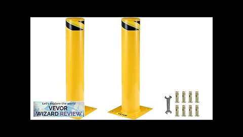 VEVOR Safety Bollard 42 Inch Height Bollard Post 5.5 Inch Diameter Steel Review