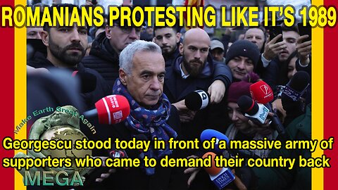 Video: 🇷🇴 Călin Georgescu stood today in front of a massive army of supporters who came to demand their country back | Find Article "Romanians Protest The State of Their Country" with more vids, UNDERNEATH the video in the description box