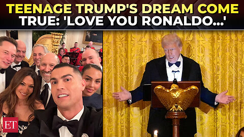 Ronaldo at White House gala: Barron Trump’s fanboy moment & MBS’s hilarious ‘17x bet’ joke, Watch!