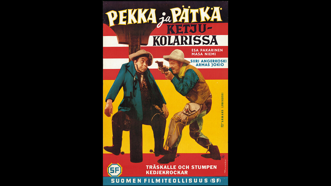 (1957) Pekka ja Pätkä ketjukolarissa.
