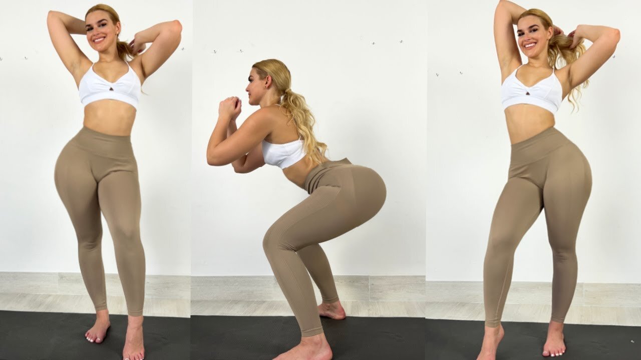 Booty & Hips Transformation | Squat Challenge for Rounder, Curvy Hips at Home