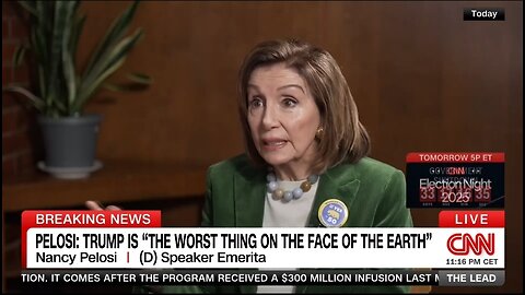 Disgusting: Pelosi Calls Trump Vile, Worst Thing on Earth