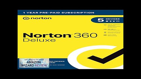 Norton 360 Deluxe 2024 Antivirus software for 5 Devices with Auto Renewal Review