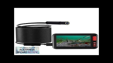 New 1080P 4.3 inches display Underwater camera IP68 waterproof 8LED Probe illuminated Review