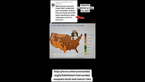Historical fallout from atmospheric nuclear weapons testing