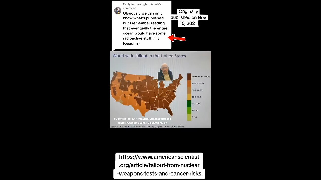 Historical fallout from atmospheric nuclear weapons testing