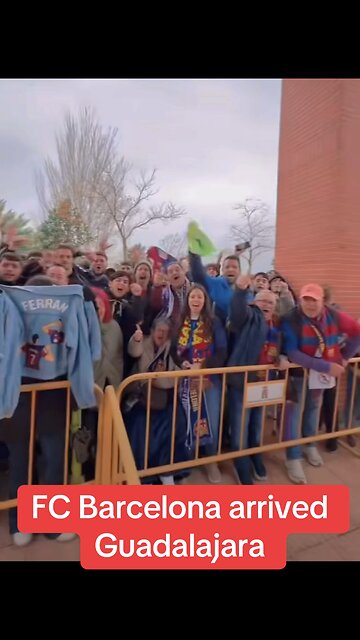 FC Barcelona superstars aficionados in Guadalajara #fcbarcelona #viral #football #futbol #españa