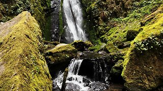 WATERFALL HIGHLIGHTS (4K) of Lower Soda Falls @ Cascadia Linn County Park Lebanon Sweet Home Oregon