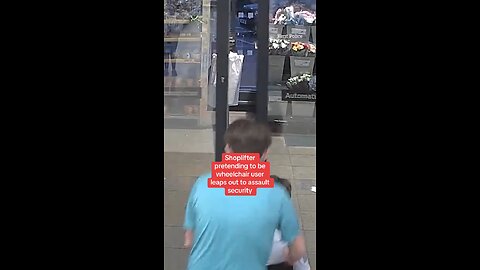 Shoplifter fakes wheelchair, jumps up to attack guard in UK #news #uknews #breakingnews #japd