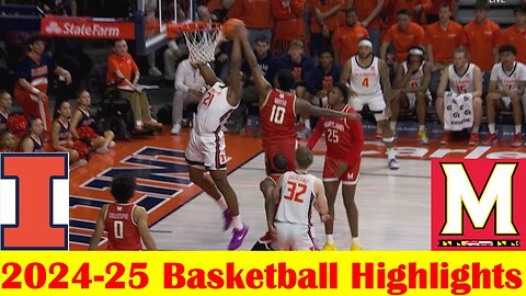 Maryland vs #17 Illinois Basketball Game Highlights 1 23 2025