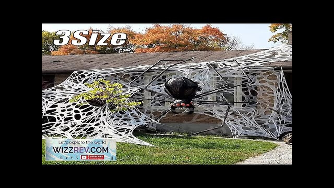 Glow Dark Spider Web Garden Spider Web Glowing Halloween Spider Web Set Review